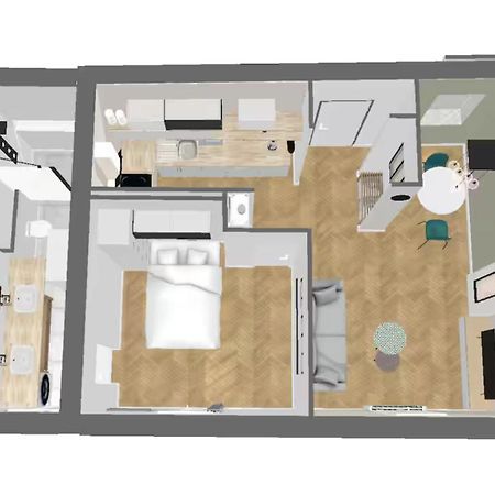 Appartchic - Appartement Standing - Plein Centre & Parking Prive Créon Exteriör bild